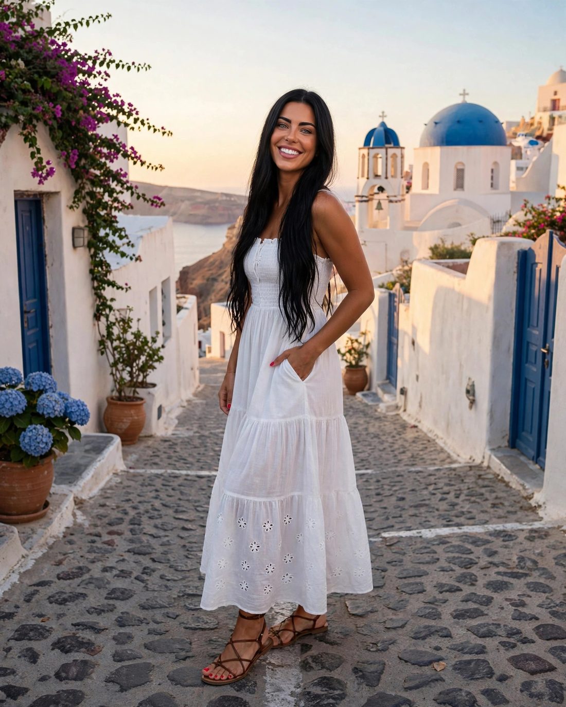 Sussy Finesse in Santorini